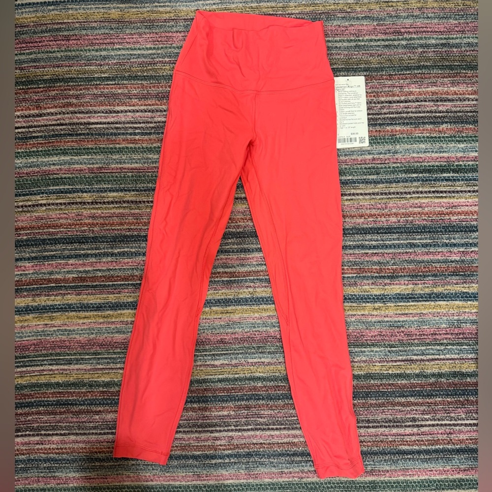 NWT lululemon glaze pink align leggings